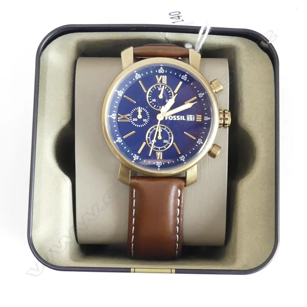 **RTV**  FOSSIL CHRONOGRAPH WRISTWATCH; Boxed as new, 'DIAMOND BACK, STANDARD ISSUE' Image 1++