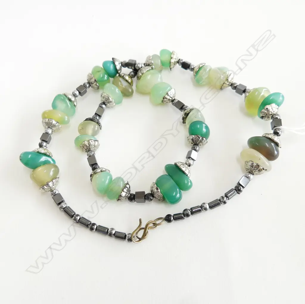 GREEN COSTUME NECKLACE L.500mm Image 1++