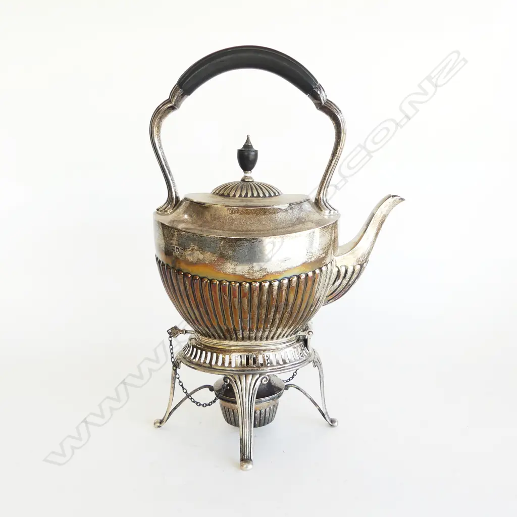 STG SILVER SPIRIT KETTLE, LONDON 1927, 672gms Image 1++