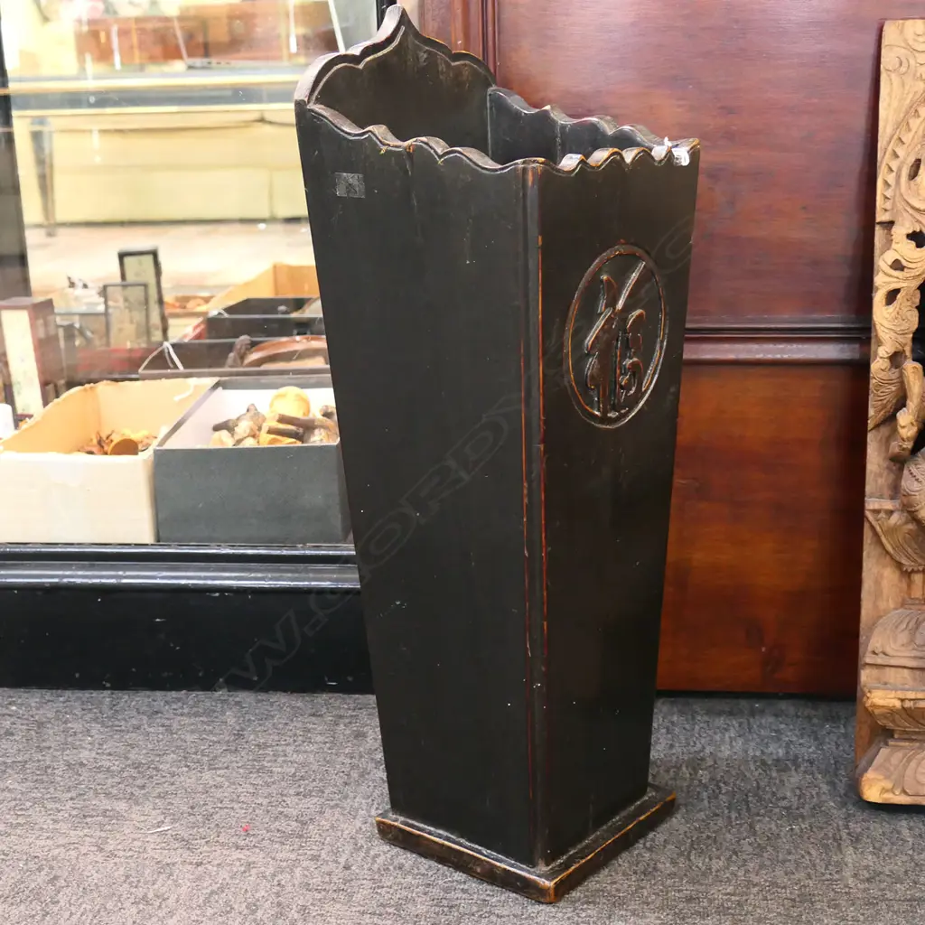 VINTAGE WOODEN UMBRELLA/WALKING STICK BARREL Image 1++