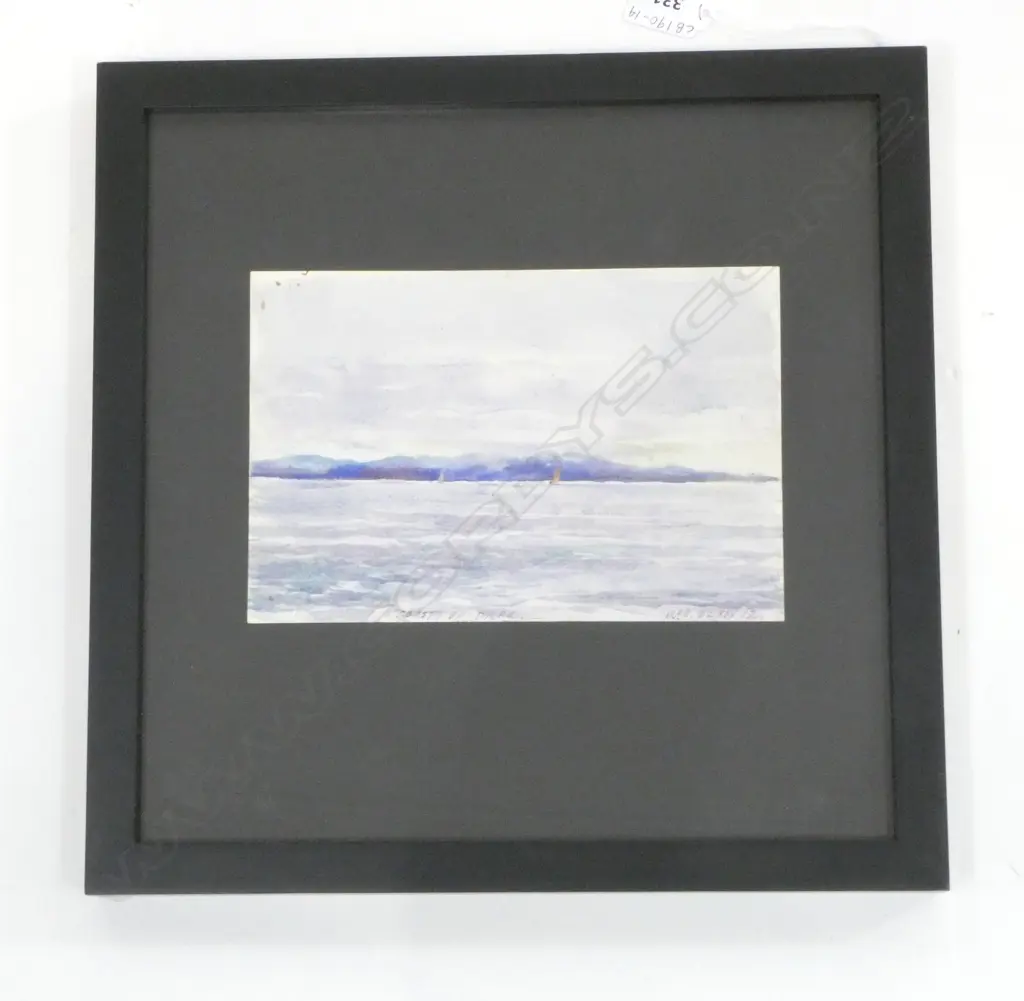 W H BUCK (1880-1973 Born England) COAST OF BRAZIL 22ND NOV 1912 W/C 145MM X 210MM Image 1++