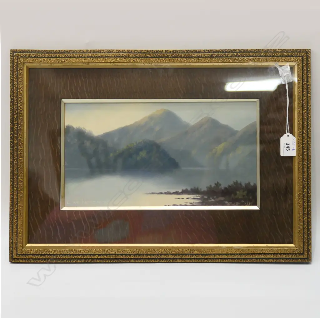 JOSEPH MAYCLAIR (1881-1956), LAKE WAIKAREMOANA, OIL ON CARD, 165x305mm Image 1++