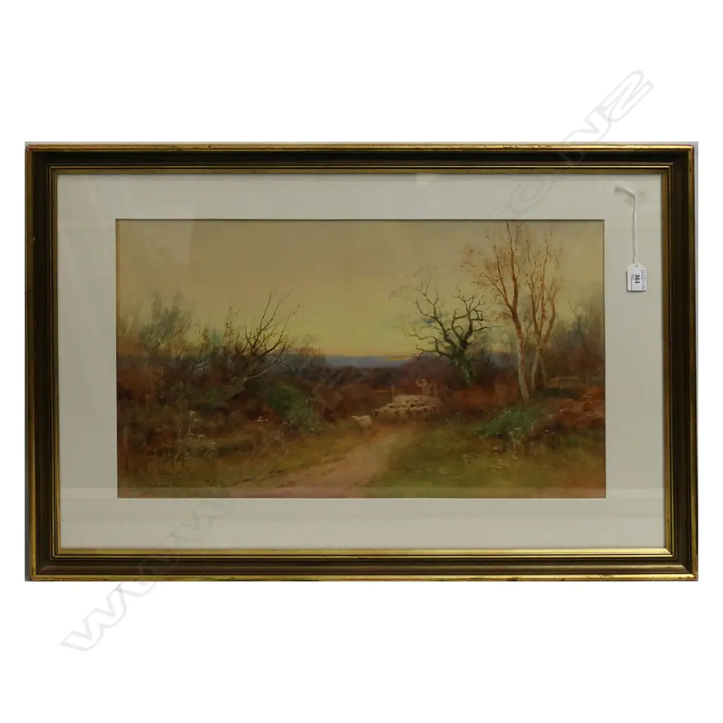 HENRY JOHN SYLVESTER STANNARD (1870-1951), WATERCOLOUR, 370x620mm Image 1++
