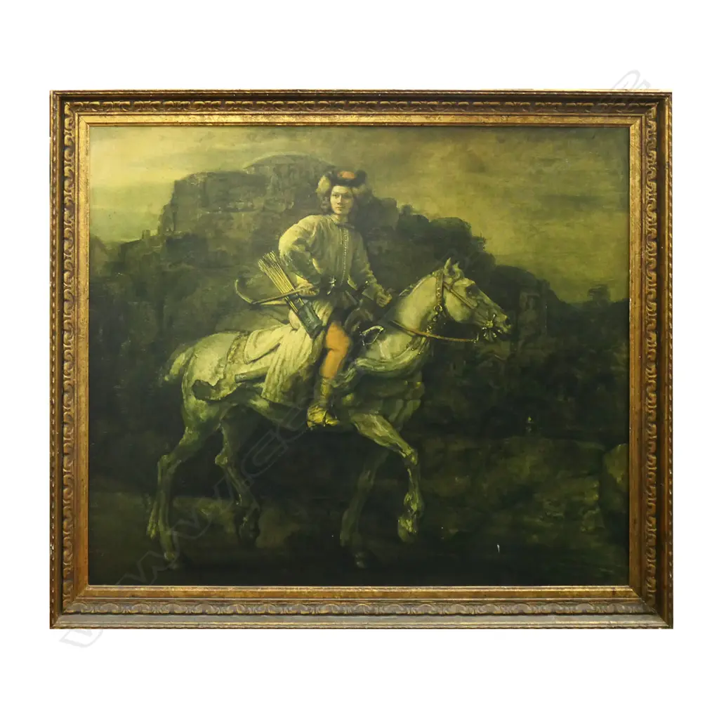 PRINT: REMBRANDT POLISH RIDER 1655 635x735mm Image 1++