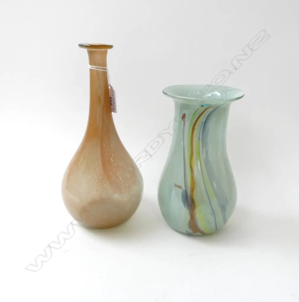 2 GARY NASH VASES, SIGNED 1980 / '80 H.240mm Image 1++