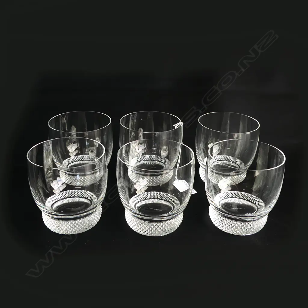 6 VILLEROY & BOCH CRYSTAL TUMBLERS H.90mm Image 1++