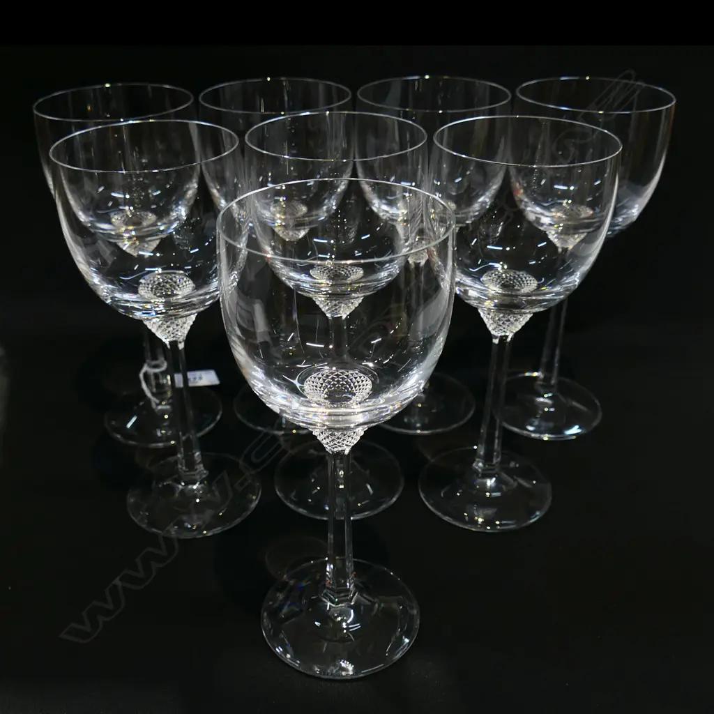 8 VILLEROY & BOCH CRYSTAL WINE GLASSES H.195mm Image 1++