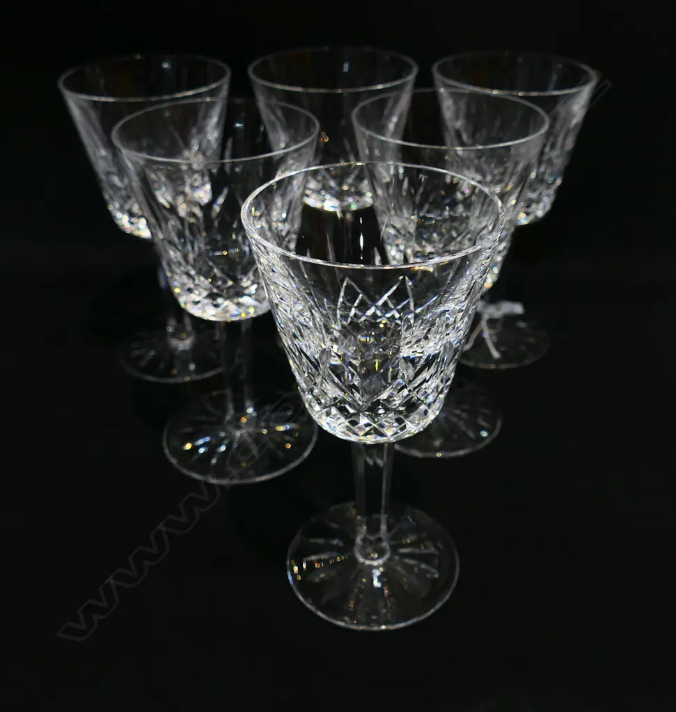 6 WATERFORD WINE GLASSES H.145mm Image 1++
