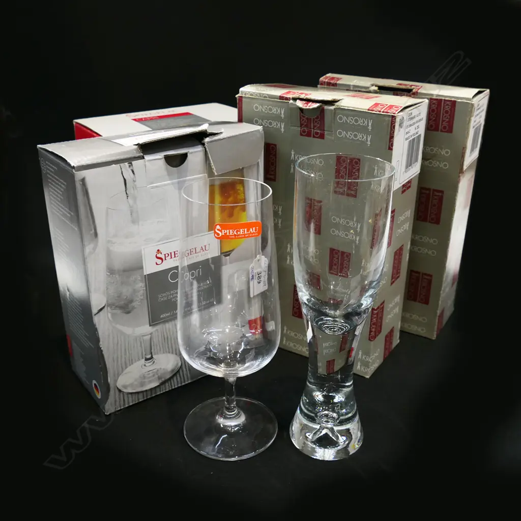 4 BOXED SPIEGELAU & KROSNO GLASSES Image 1++
