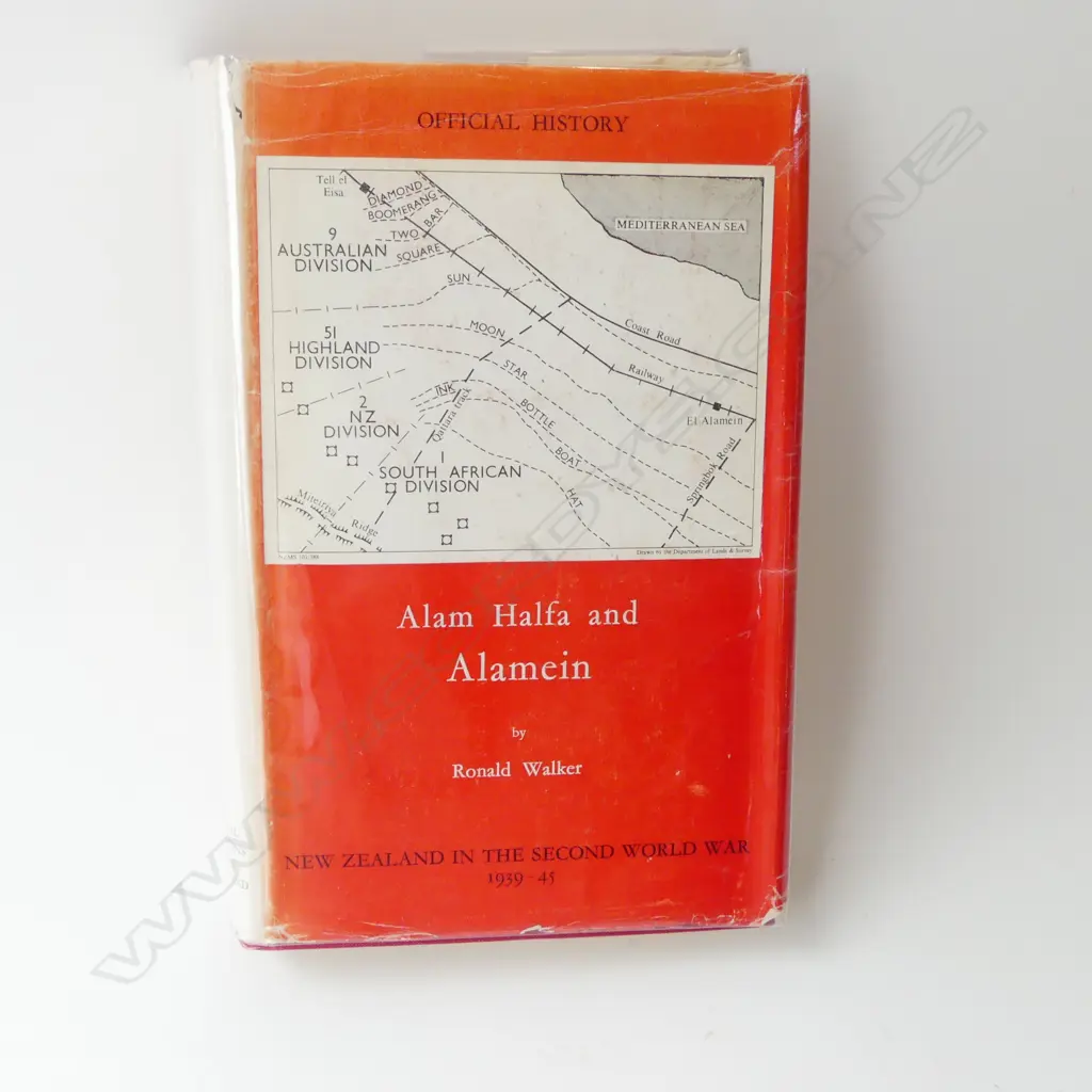 OFFICIAL HISTORY OF NZ IN THE SECOND WORLD WAR; ALAM HALFA & ALAMEIN, R. Walker, 1st Ed. 1967 Image 1++