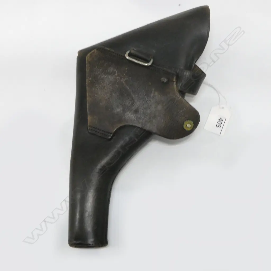 WWI BOER WAR OFFICER'S PRIVATE PURCHASE PISTOL HOLSTER dark brown leather Image 1++