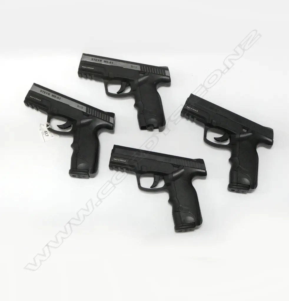 4 STEYR MANNLICHER M9-A1 CO2 BB GUNS; Note: Buyer must be 18 years of age or over. Image 1++