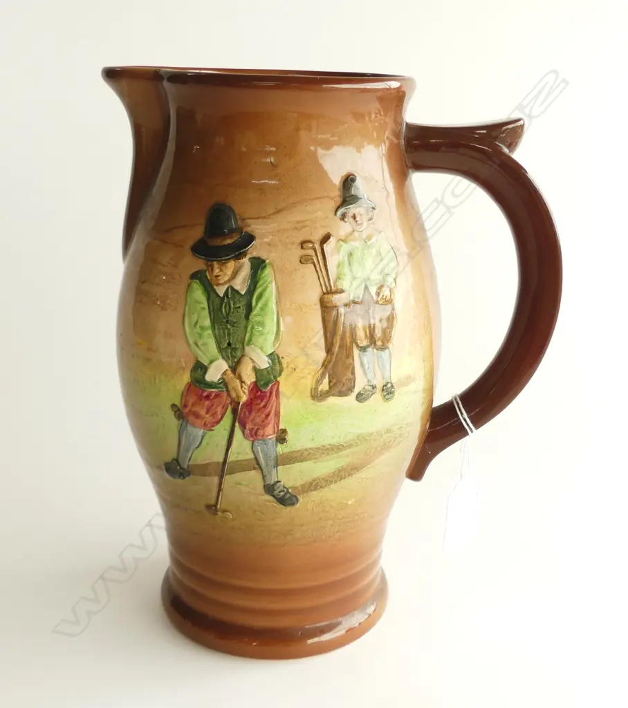 (A) ROYAL DOULTON GOLFING JUG H.240mm Image 1++
