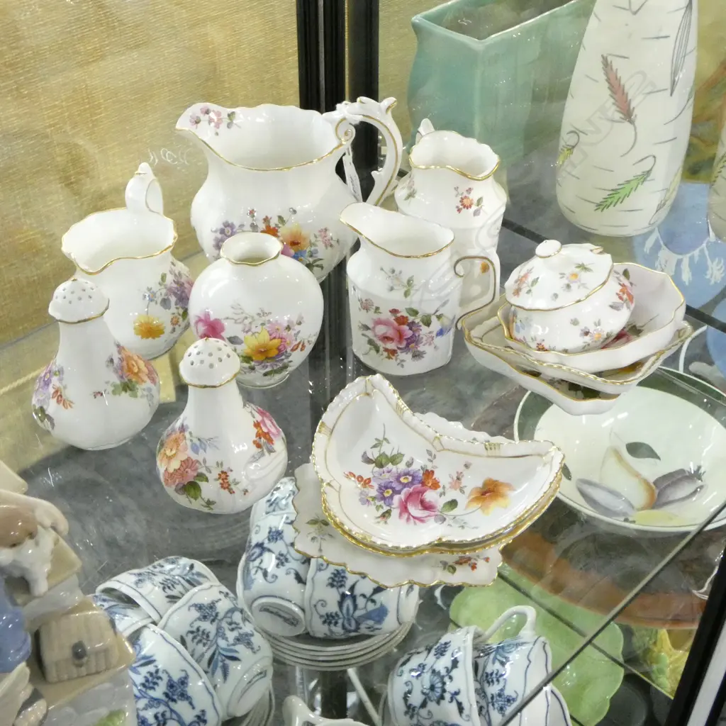 ASST ROYAL CROWN DERBY; JUGS, CASTERS, DISHES, etc Image 1++