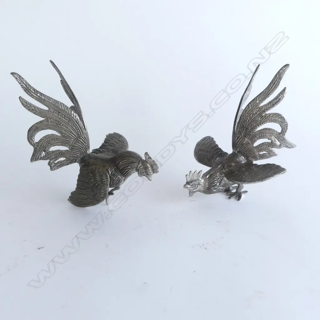 PR METAL ROOSTER ORNAMENTS H.130mm Image 1++
