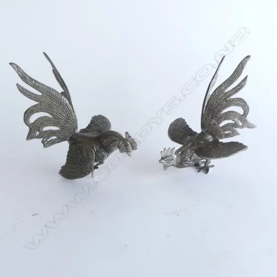 PR METAL ROOSTER ORNAMENTS H.130mm