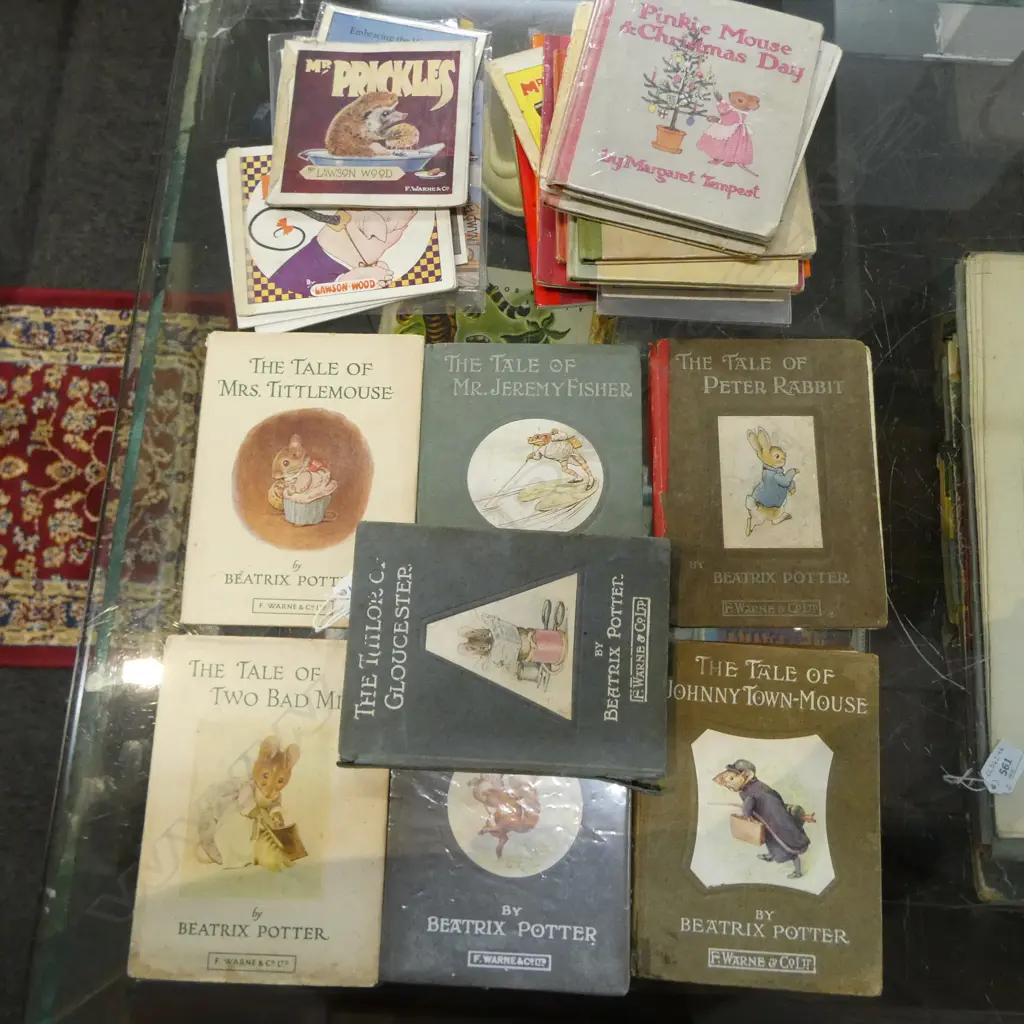 ASST BEATRIX POTTER BOOKS w. JANE PILGRIM, LAWSON WOOD, etc Image 1++