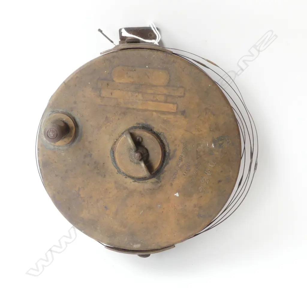 EARLY 20thC BRASS SURVEYORS TAPE MEASURE Dia.165mm Image 1++