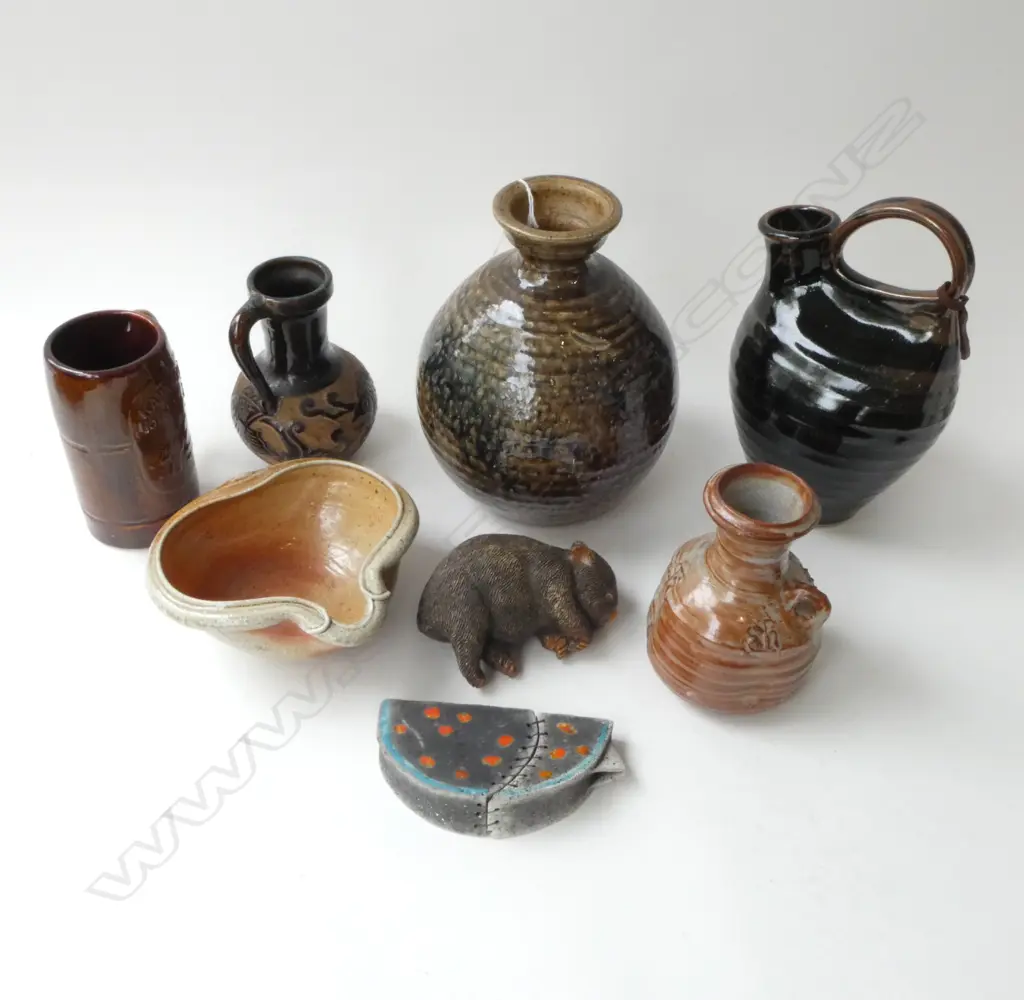 9 PCES STUDIO POTTERY Image 1++