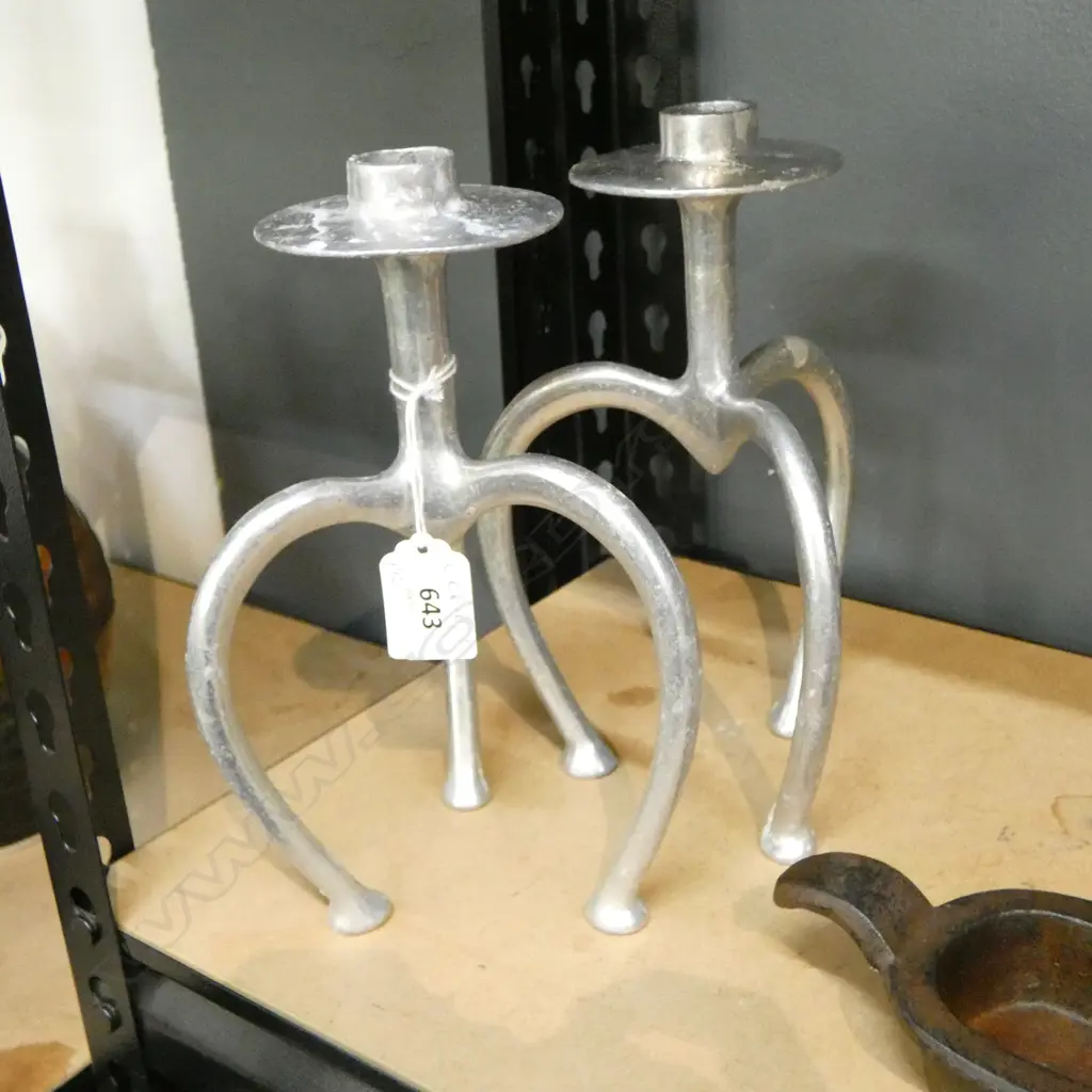PR STEPHANE RONDEL CANDLESTICKS H.215mm Image 1++