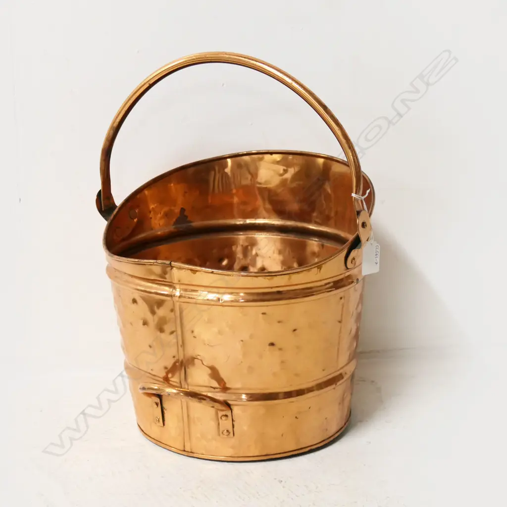 COPPER COAL SKUTTLE Dia.290mm Image 1++