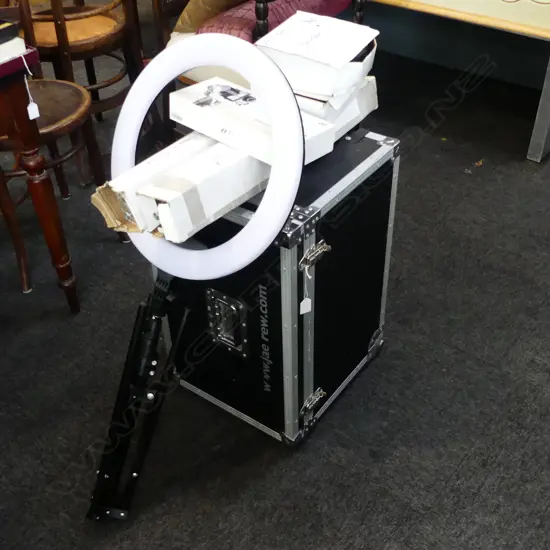 ASST PHOTOGRAPHIC GEAR INCL. MOTION STABILIZER + NIKON FE + ASST LIGHTING APPARATUS + TRIPOD