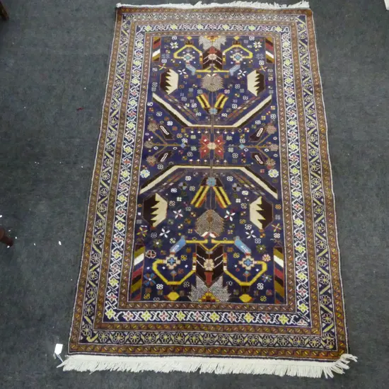 HAND KNOTTED WOOL PILE RUG 1800x1080mm