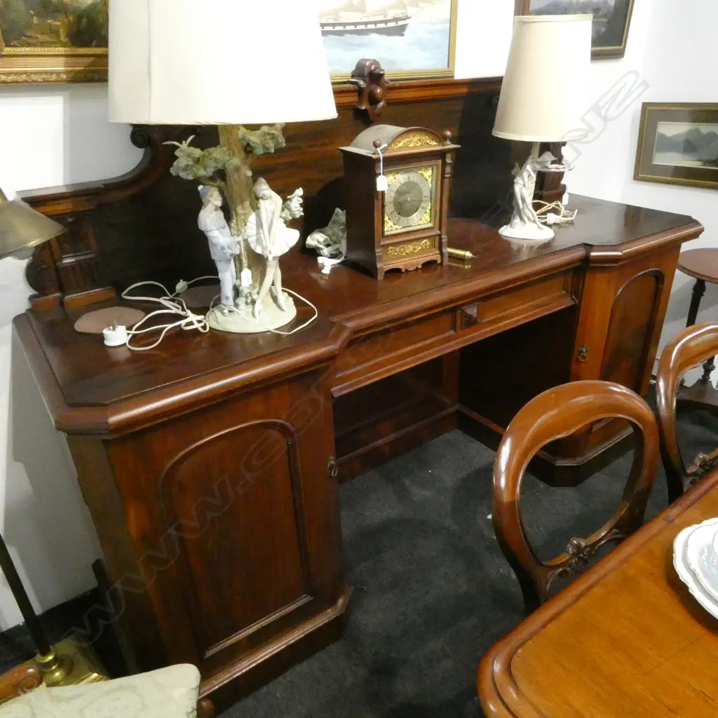 VICTORIAN MAHOGANY SIDEBOARD 2120x640x1450mm Image 1++