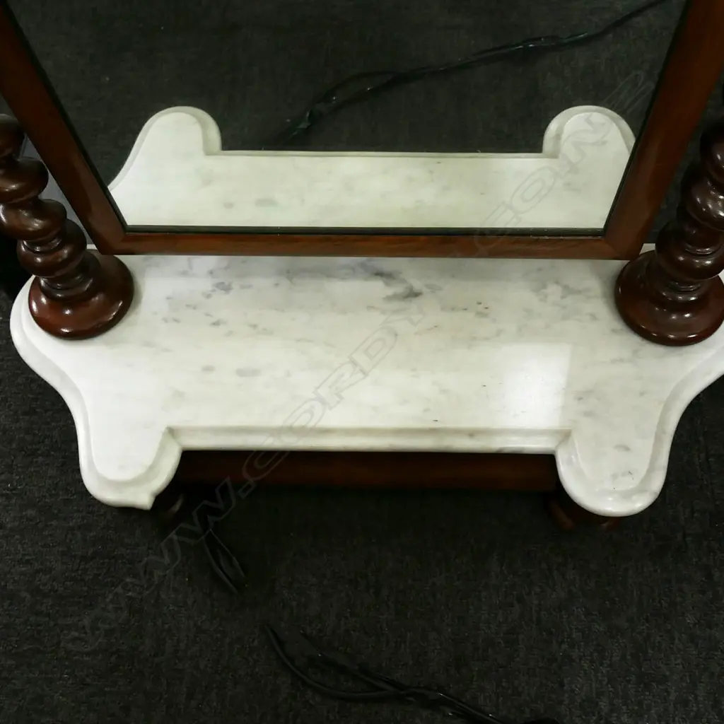 MARBLE TOP VANITY MIRROR 630x245x710mm Image 1++