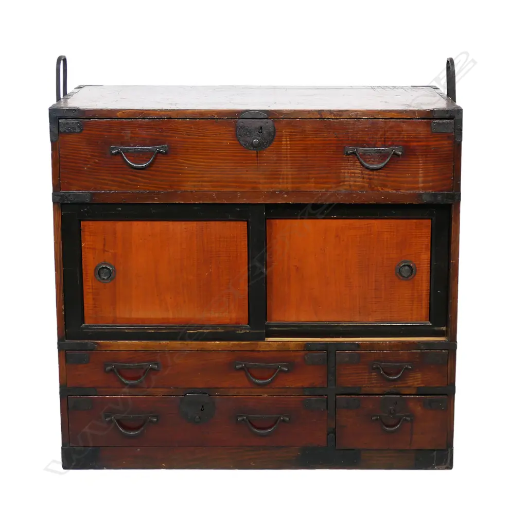 ORIENTAL CABINET 810x370x755mm JAPANESE TANSU CHEST Image 1++