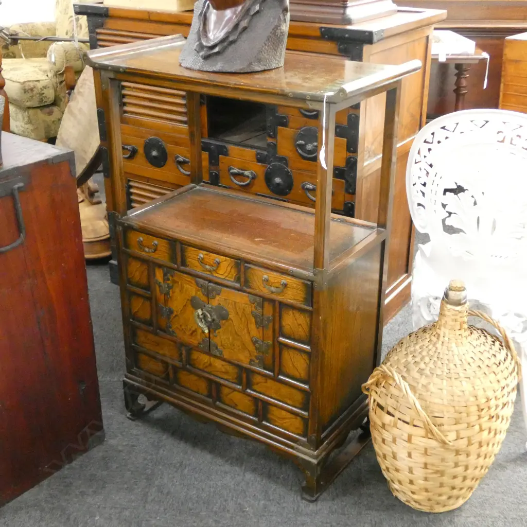 KOREAN CABINET; 3 drawers, 635x320x940mm Image 1++
