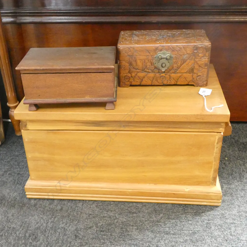 3 WOODEN BOXES LARGEST 480X230MM Image 1++