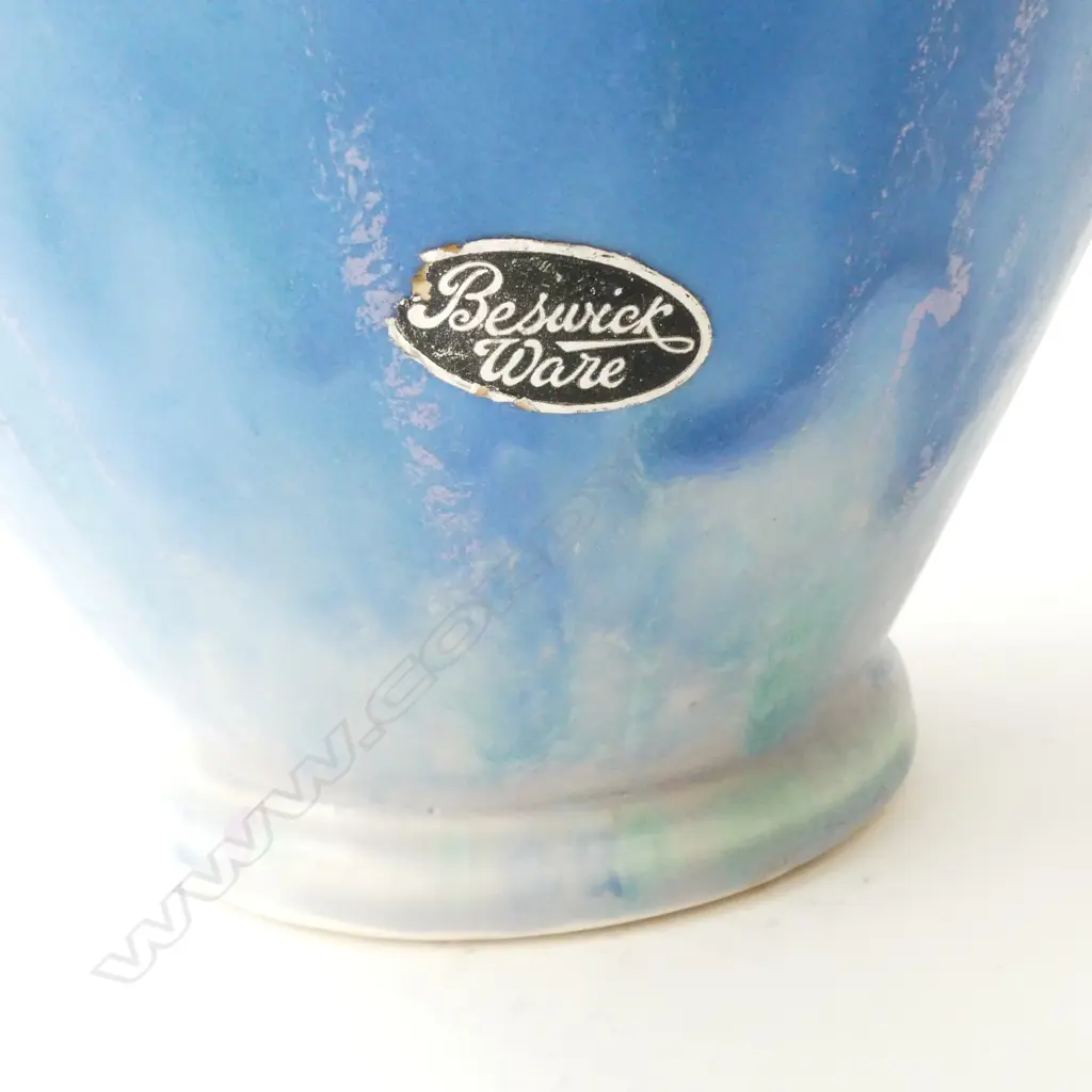 LG BESWICK JUG, BLUE GLAZE H.310mm Image 1++