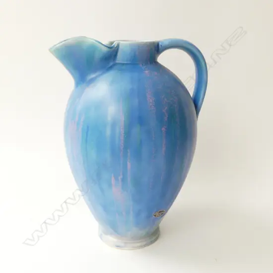 LG BESWICK JUG, BLUE GLAZE H.310mm