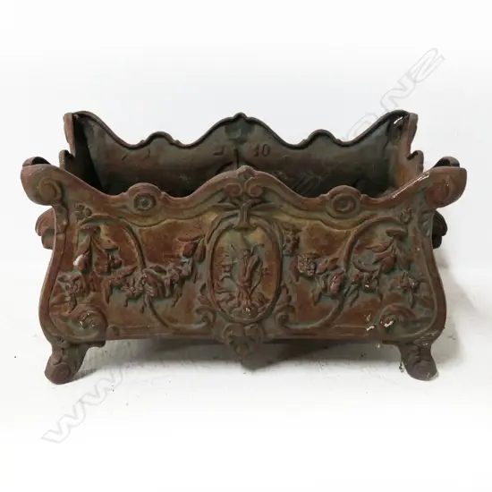 OLD CAST IRON PLANTER 500x290x290mm