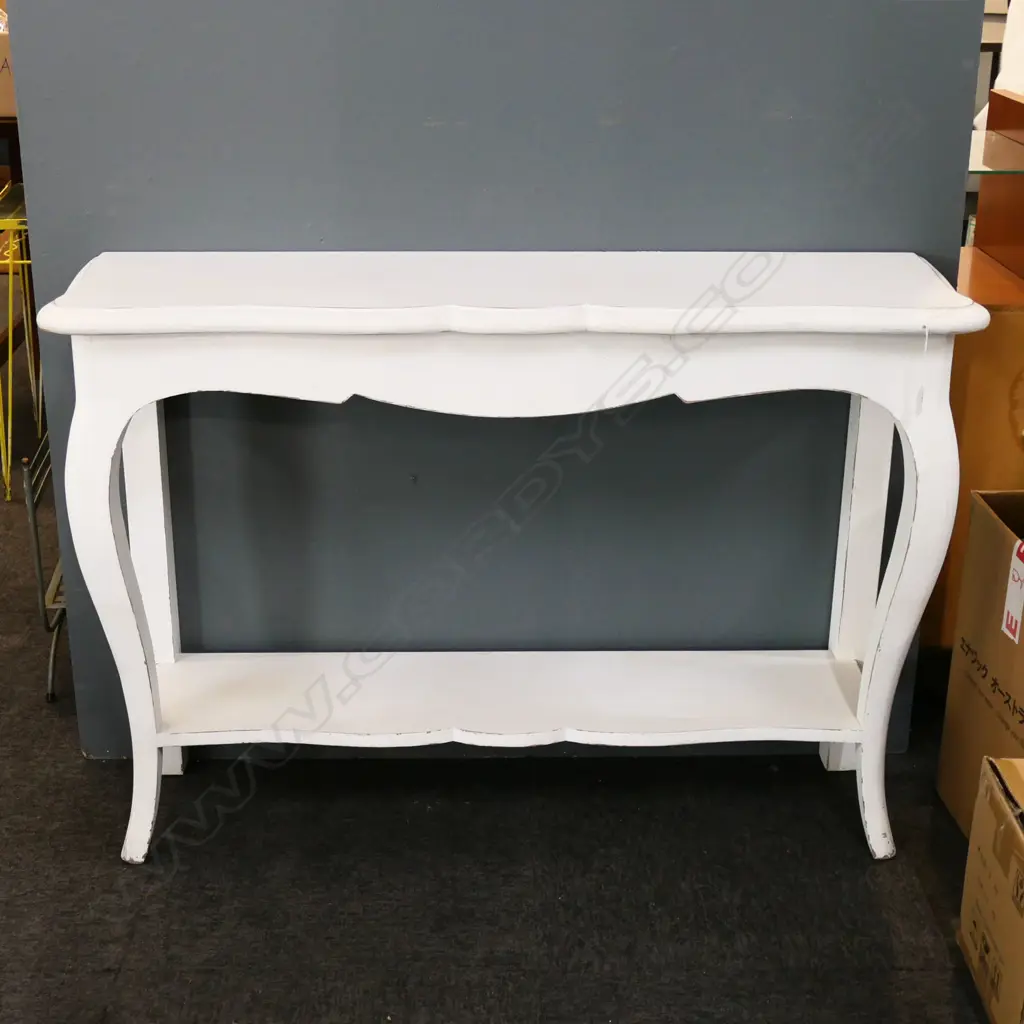 WHITE PAINTED CONSOLE TABLE 110x320x750mm Image 1++