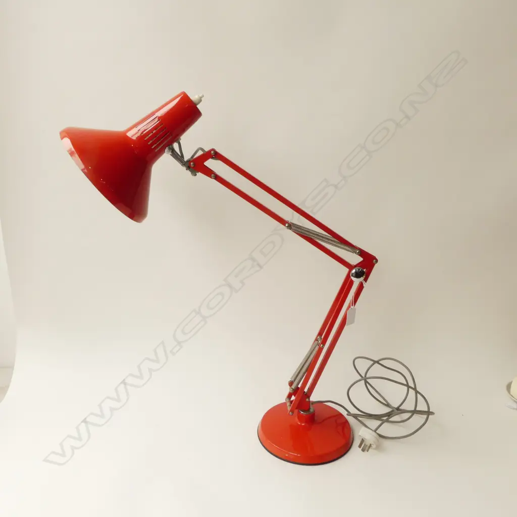 RETRO RED SUPERLUX ANGLEPOISE LAMP [WORKING] Image 1++