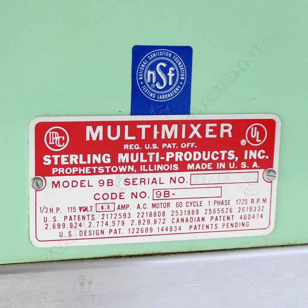 (3077) MILKSHAKE MULTIMIXE W. 5 CUPS; Model 9B5 Image 1++