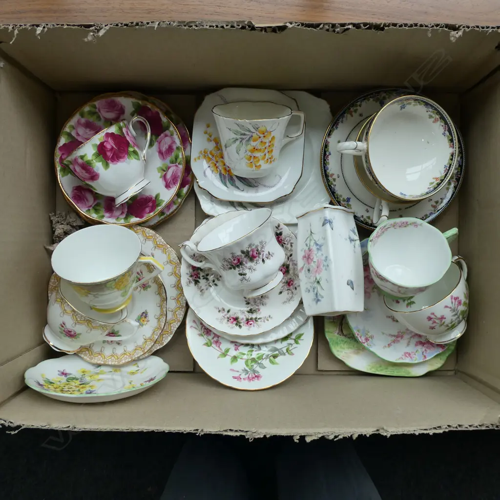 ASST FANCY CUPS & SAUCERS INCL. ROYAL ALBERT etc Image 1++