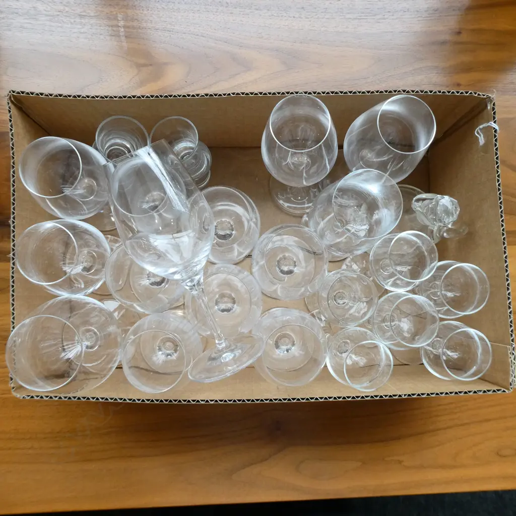 ASST WINE GLASSES; 12 SPIEGELAU, SML DECANTER, etc Image 1++