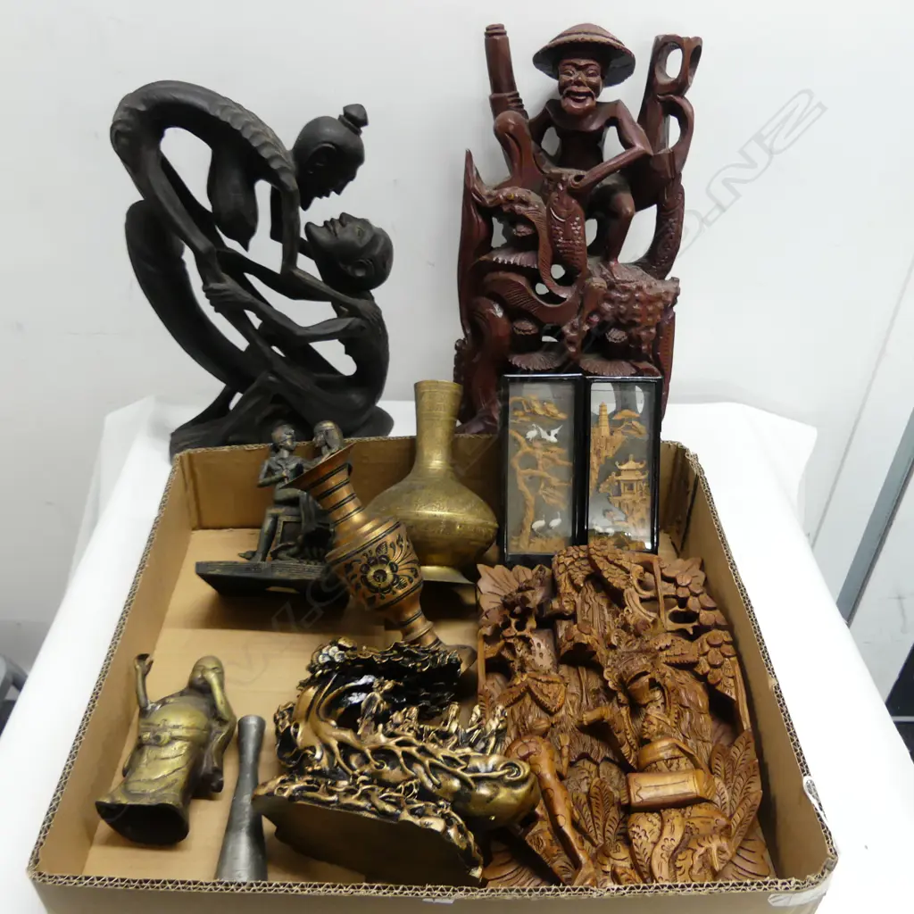 10 PCS BALINESE CARVINGS BRASS ORNS ETC Image 1++