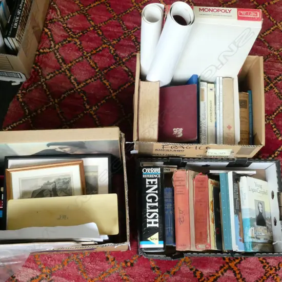 3 BOXES ASST. BOOKS