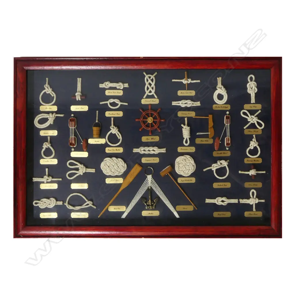 FRAMED MARINERS KNOT DISPLAY 400x600mm Image 1++