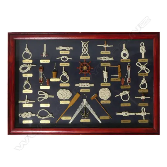 FRAMED MARINERS KNOT DISPLAY 400x600mm