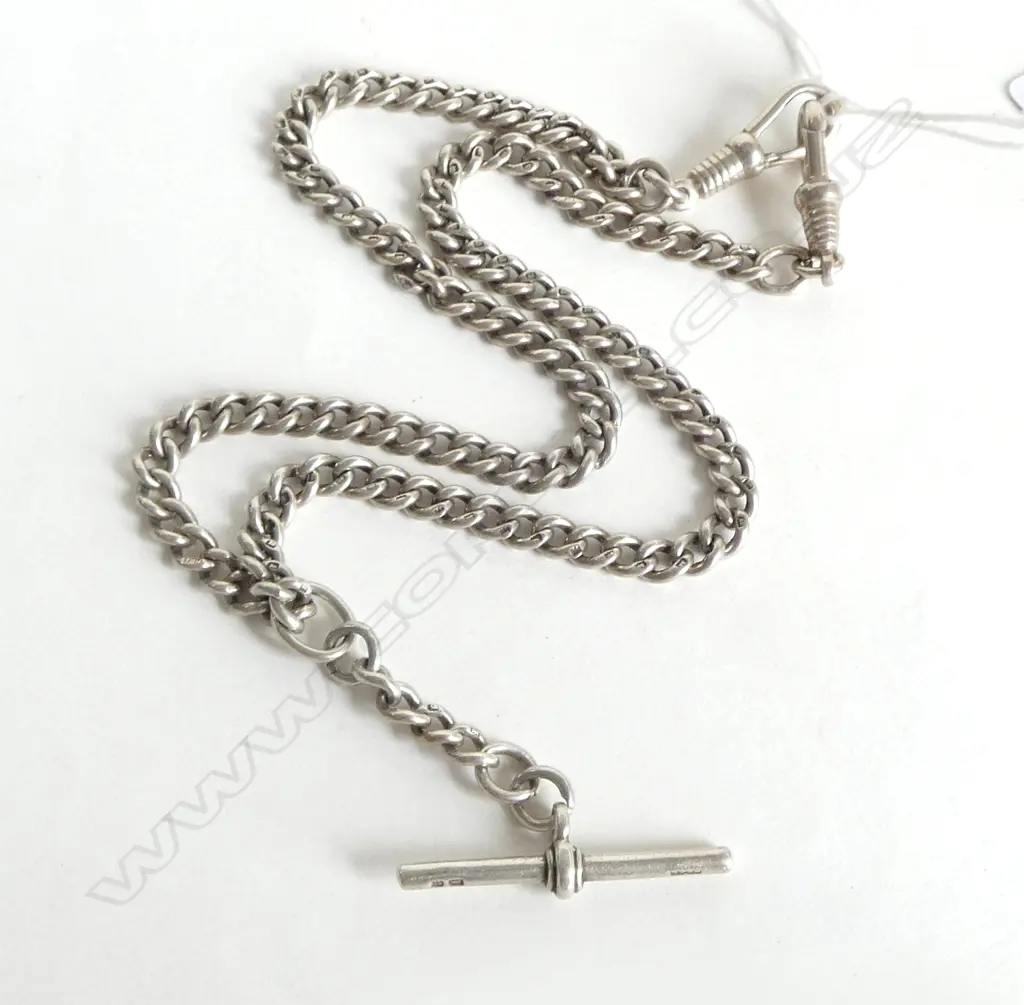 STG SILVER FOB CHAIN 250mm 28grms Image 1++