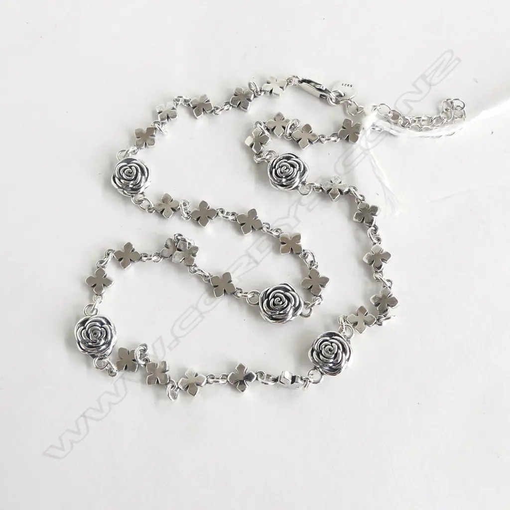 MODERN SILVER DESIGNER NECKLACE L.440mm 23.3gms Image 1++