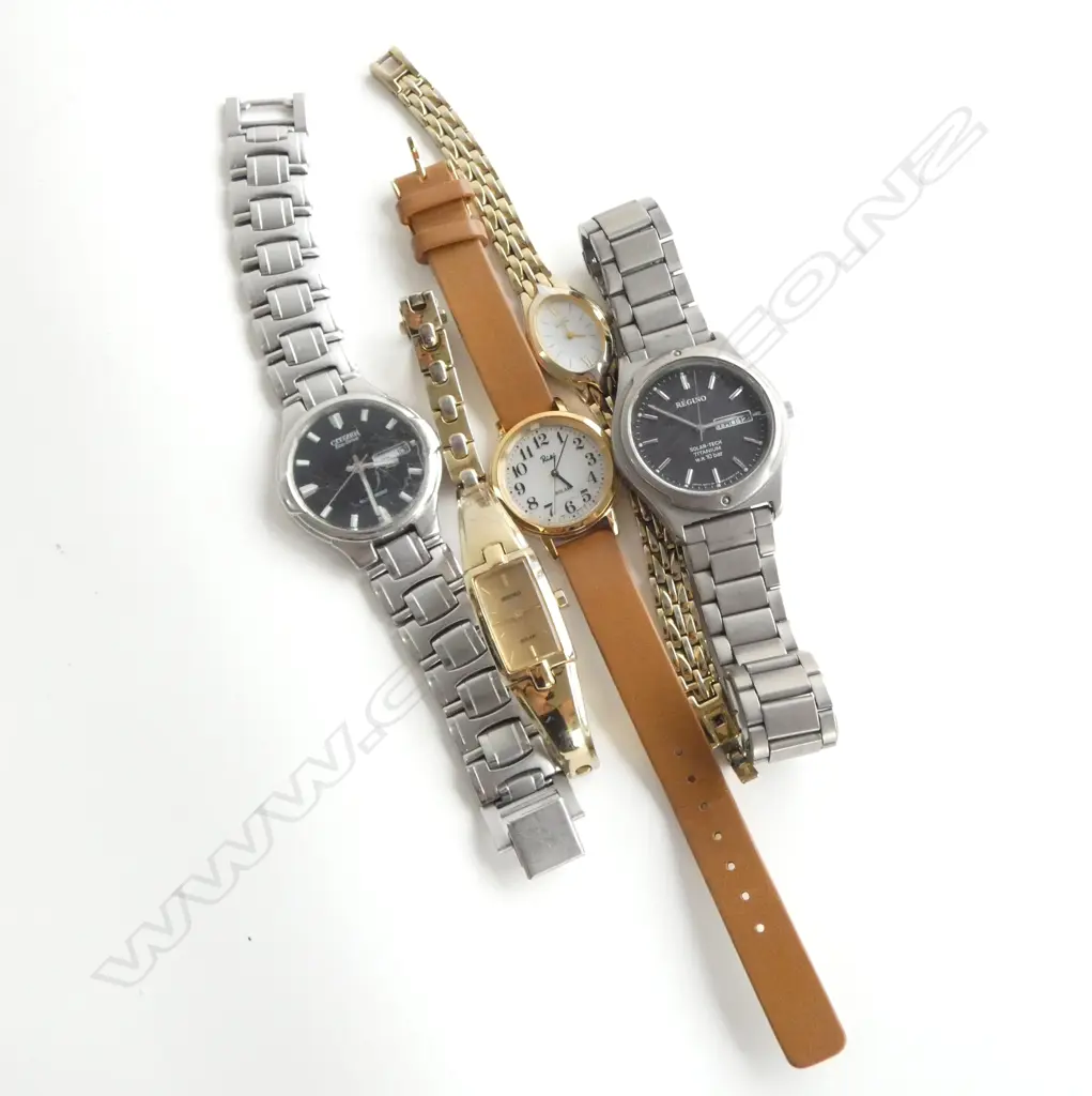 5 ASSORTED WRISTWATCHES LOROS SEIKO ETC Image 1++