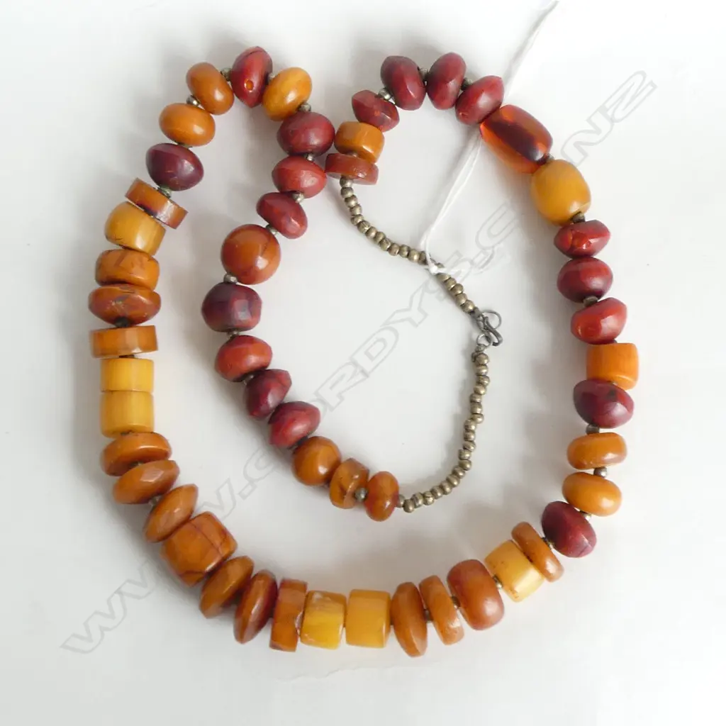 AMBER LIKE NECKLACE L.730mm Image 1++