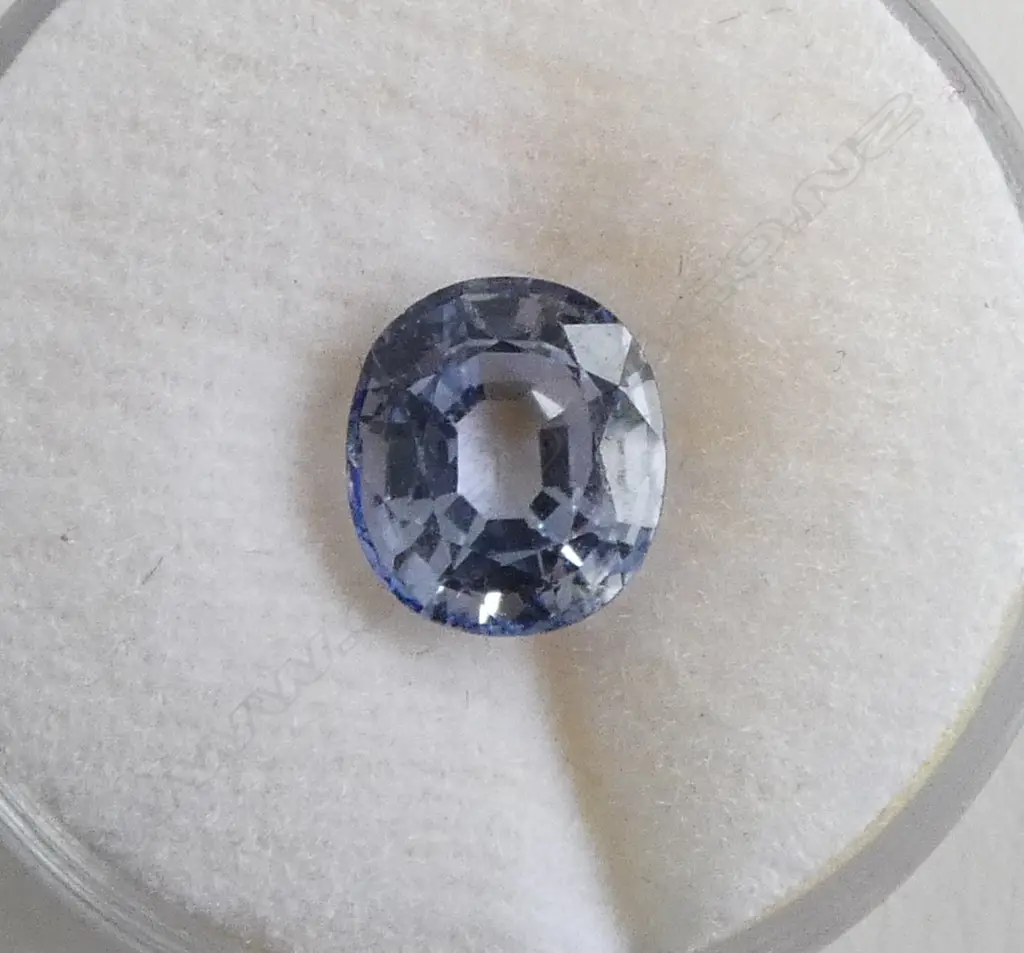 OVAL CUT UNSET SAPPHIRE LIGHT CORNFLOWER BLUE TONE (with old valuation) Image 1++