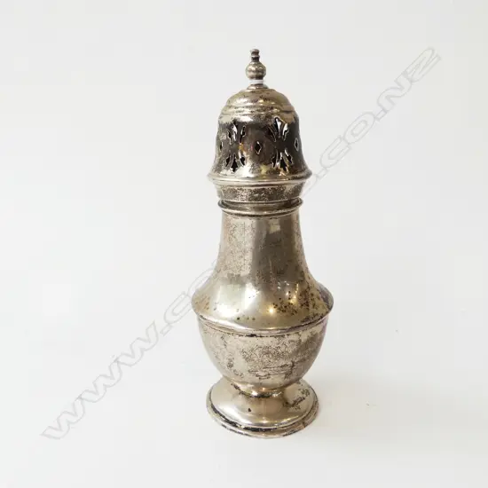 STG SILVER SIFTER, B'HAM 1920 H.170mm 89gms FAULTS